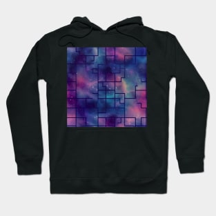 Limitless Distance - Infinite Nebula Seamless Pattern Hoodie